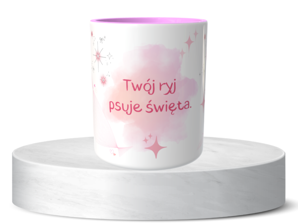 Świąteczny Kubek na Święta - Twój ryj psuje święta - obrazek 5